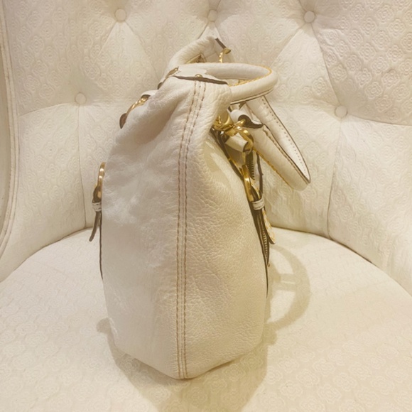 N16-ANTONIO MELANI Off-White Leather Purse - Picture 3 of 12